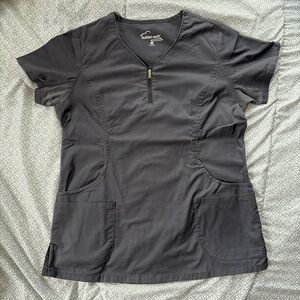 Pewter scrub top
